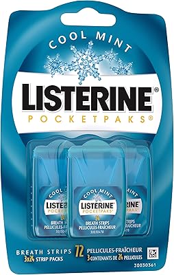 listerine 李施德林 口气清新片 72 count (pack of 2)
