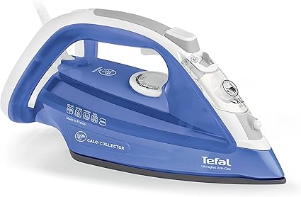 Tefal 特福fv4944 蒸汽熨斗ultragliss 防垢可拆卸除垢收集器熨斗颜色蓝色 白色 旧型号 亚马逊中国 小家电