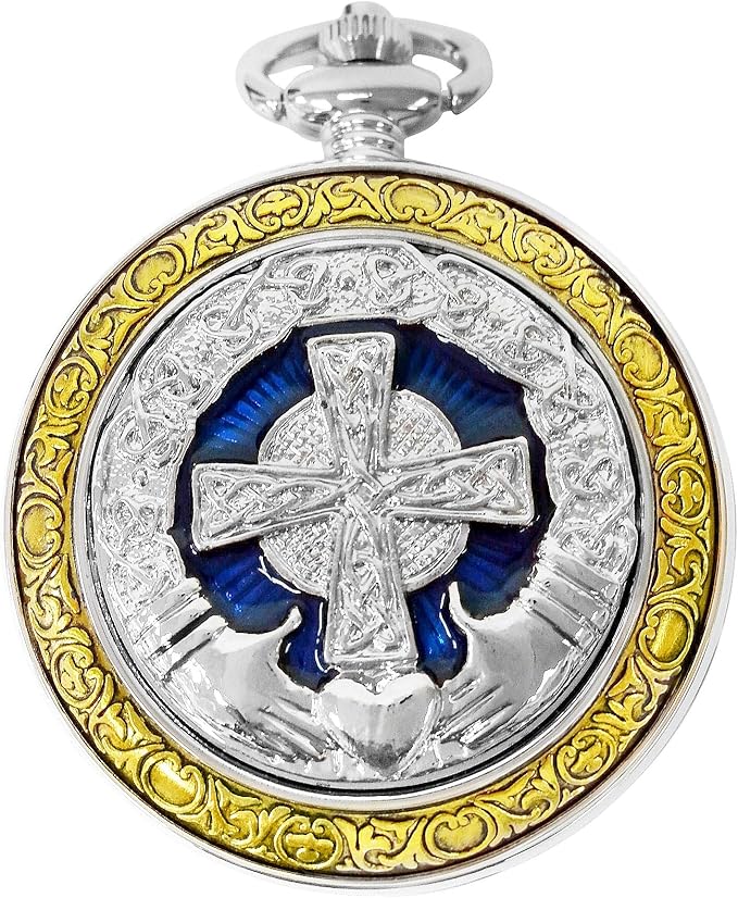 凯尔特怀表爱尔兰克拉达十字架图案罗马数字带蒸汽朋克pw-75