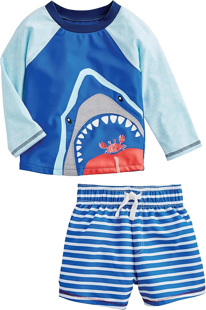 mud pie 男孩鲨鱼*服套装 【mud pie】 服饰箱包 - 亚马逊中国