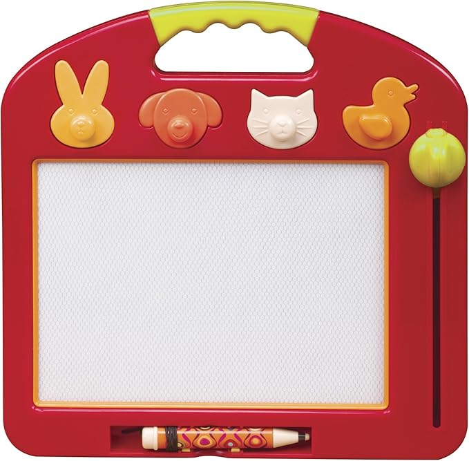 toys 魔法板 磁性板 儿童带磁铁印章,笔和软垫 - 磁性画板,魔术板