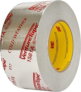 3m venture tape ul181a-p 铝箔胶带 1581a,银色,99 毫米 x 55 米,2