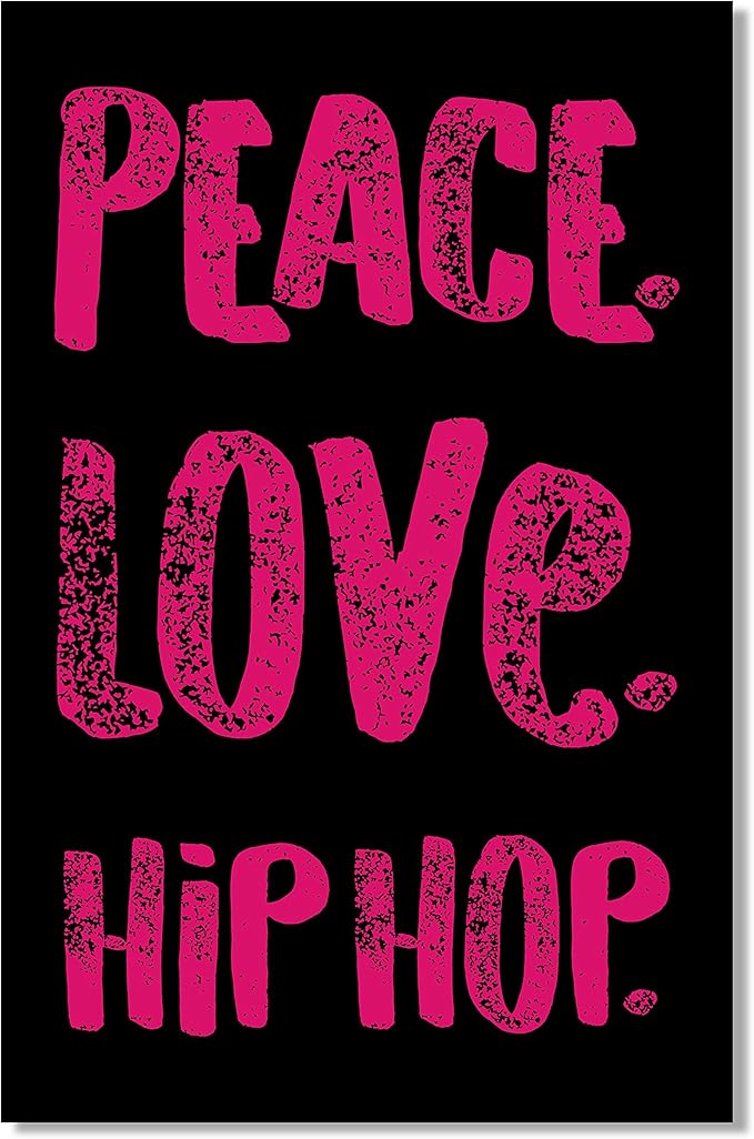 damdekoli peace love 嘻哈海报(27.94 x 45.72 厘米 - 海报)
