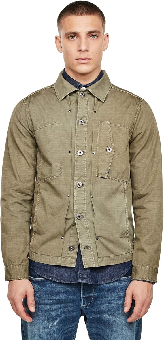 g-star raw 男式 scutar 衬衫夹克