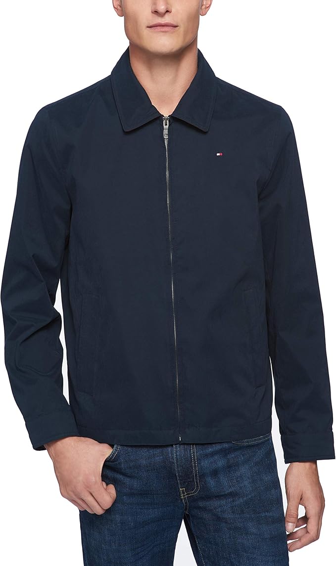 tommy hilfiger 男式轻型斜纹高尔夫夹克 【tommy hilfiger 汤米