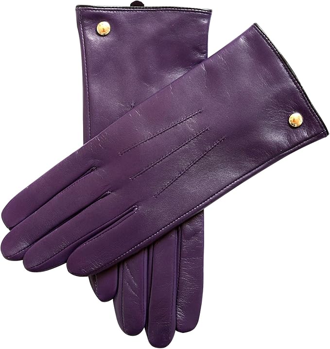 elma 女式经典触摸屏发短信冬季保暖驾驶毛羊皮手套 * 纯羊绒衬里