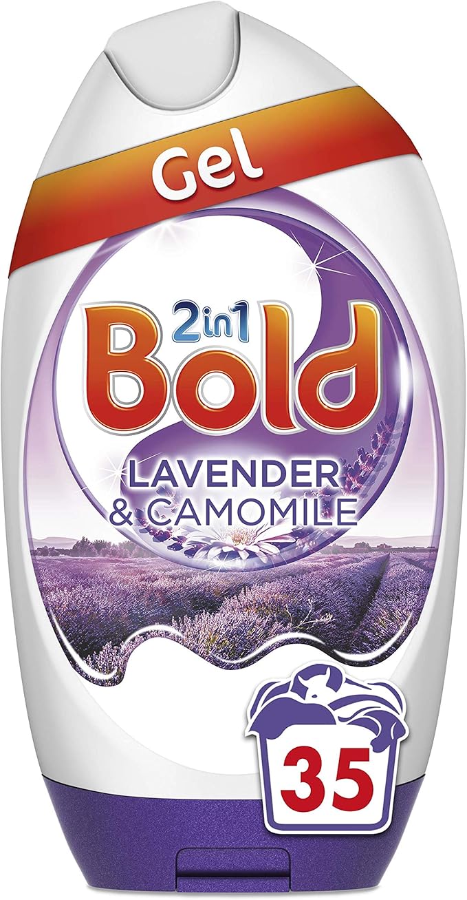 bold 2 合 1 洗衣液薰衣草和洋甘菊 1.295l 35 次洗涤