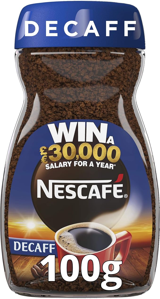 nestle 雀巢 原装脱因速溶咖啡 瓶装, 100克(6瓶装)
