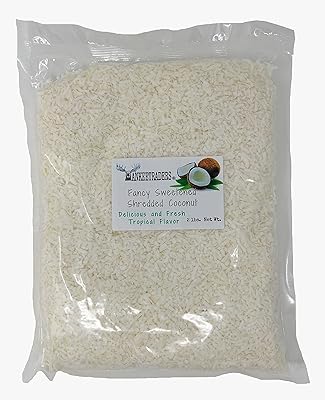 yankee traders fancy long shredded coconut, sweetened, 2 pound
