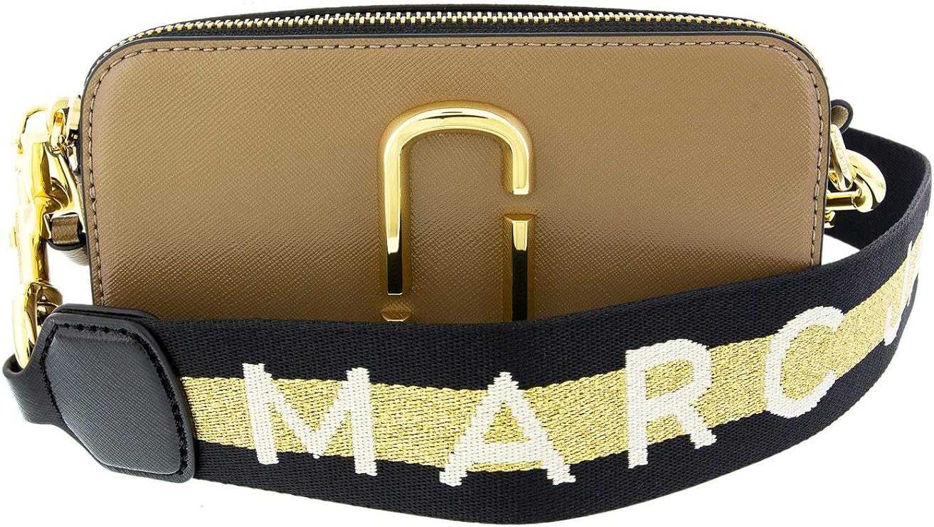 marc jacobs womens small logo strap snapchat camera bag leather