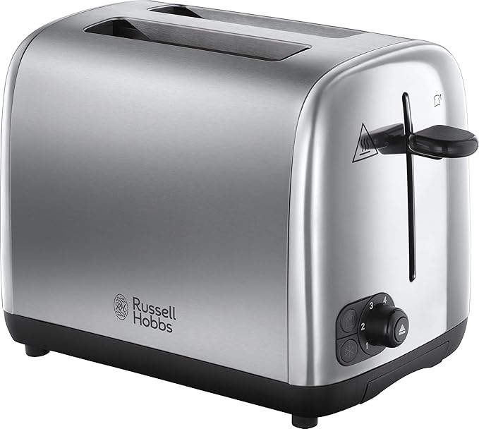 russell hobbs 探险切片,拉丝抛光不锈钢烤面包机