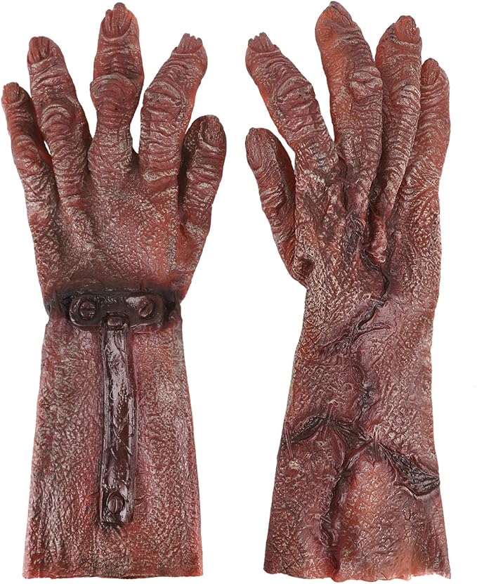 万圣节恐怖恶魔手手套成人青少年趣味化妆舞会角色扮演道具恐怖魔鬼