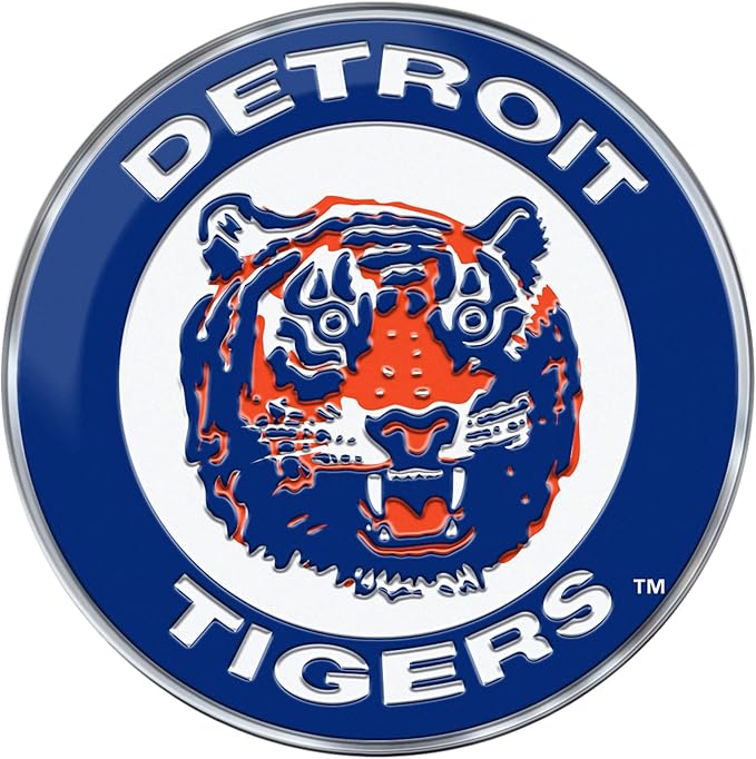 mlb - 底特律老虎队重型铝色徽章
