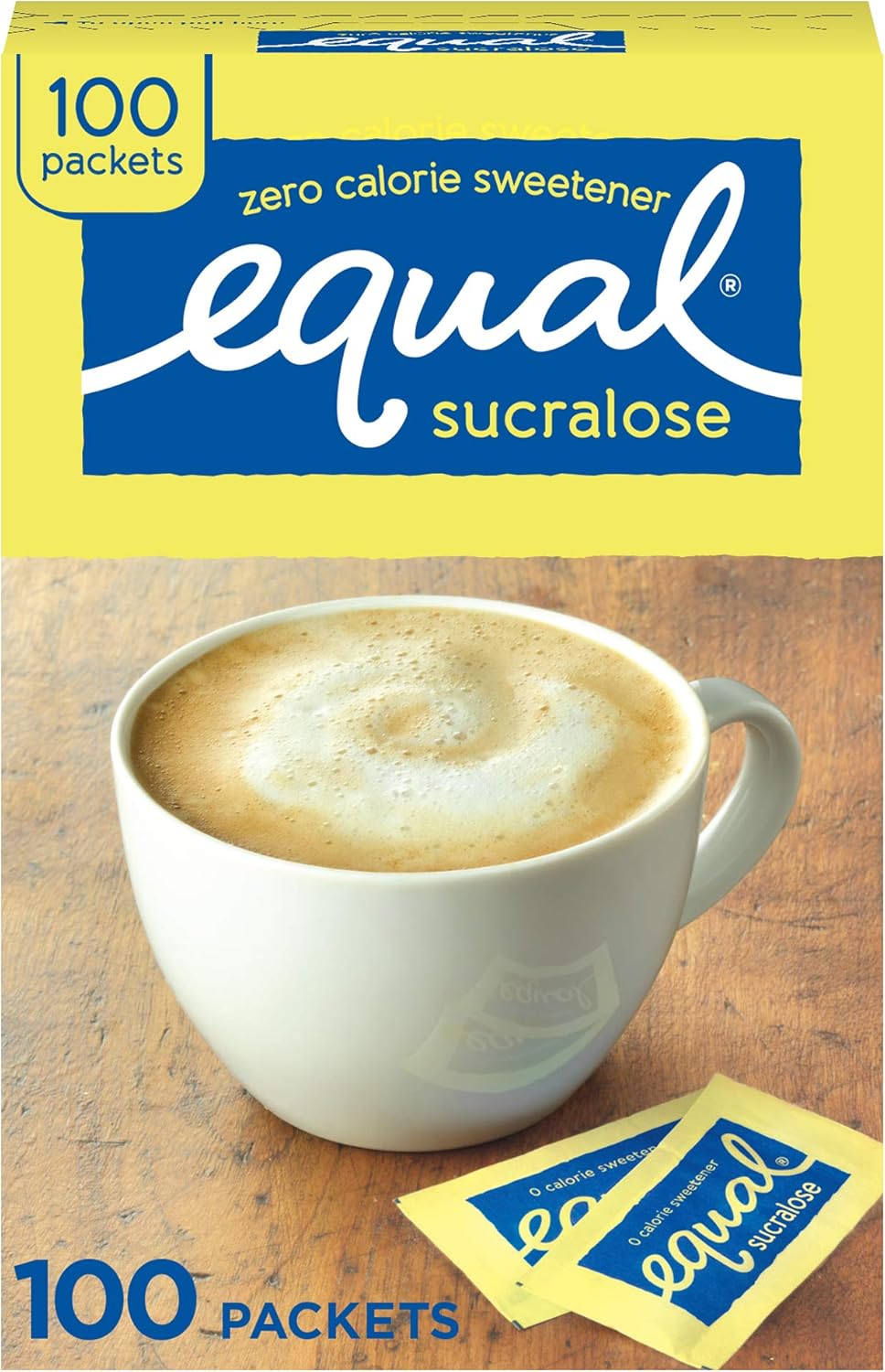 EQUAL 0 Calorie Sweetener, Yellow, Sugar Substitute, Zero Calorie Sugar
