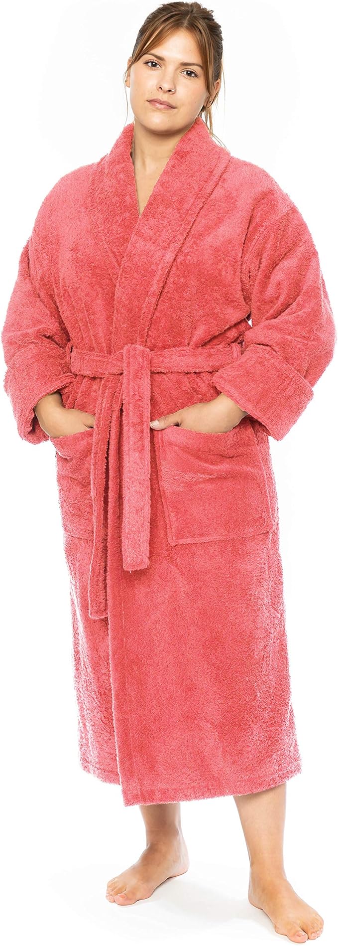 luxury terry cloth hotel bathrobe - premium 100% turkish cotton
