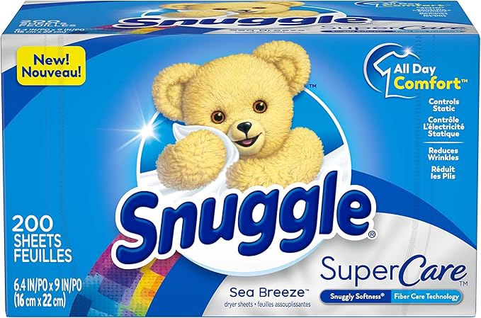 Snuggle Supercare 织物柔顺剂干燥纸 海风 0 片 个护健康 亚马逊中国