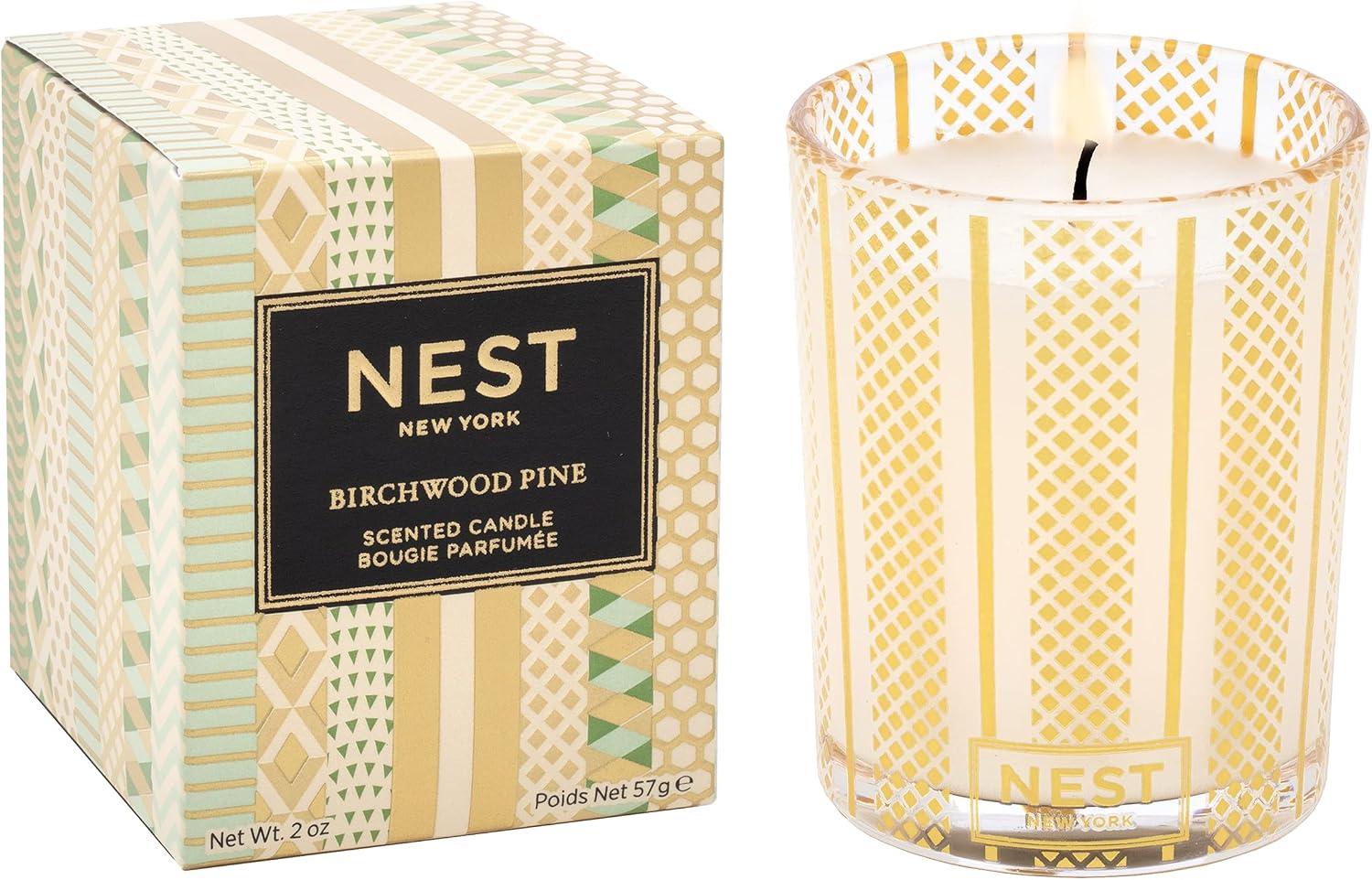 Nest Fragrances蜡烛birchwood Pine Votive Nest02bp002 亚马逊中国 家居