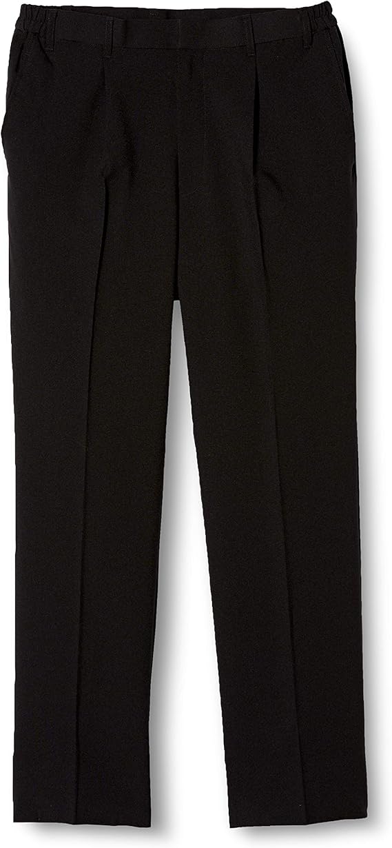 arbe饮食制服黑色裤子男士女士通用制服长裤弹力腋下松紧带裤无需收腰