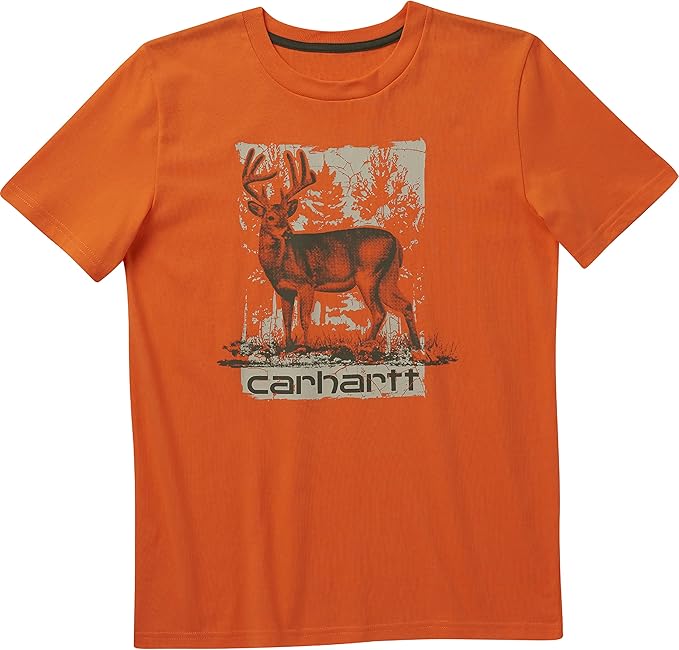 carhartt 男童短袖鹿图案 t 恤