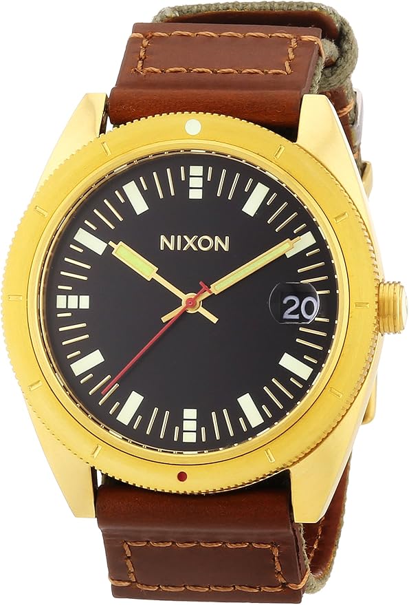 nixon 尼克松 男式手表 rover surplus / 金色 a3551432-00 : 亚马逊