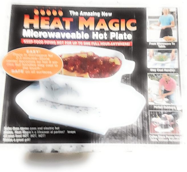 Heat Magic 微波炉热盘 使食物管道热度保持一整小时 任何地方 亚马逊中国 家居
