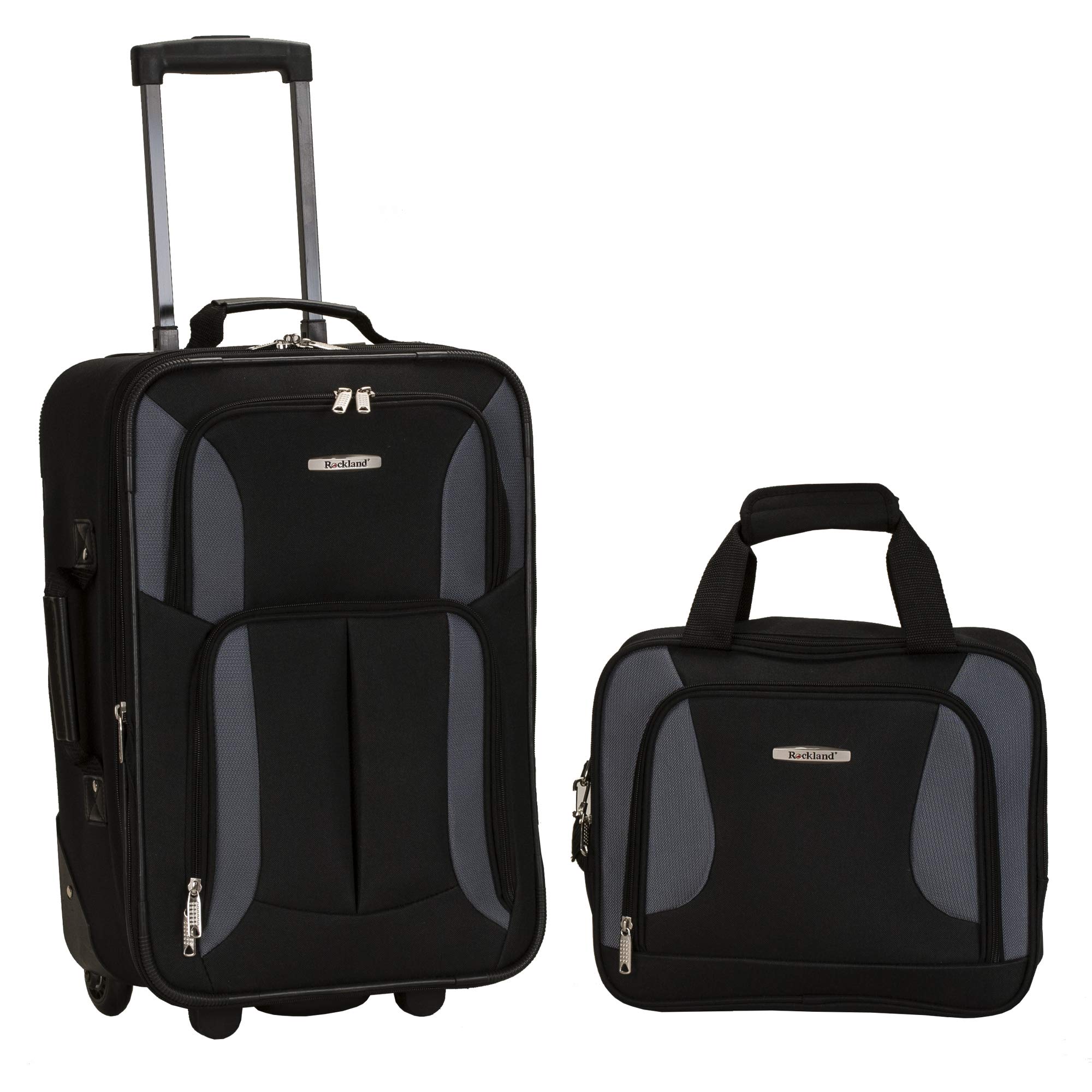 Rockland Fashion Softside Upright Luggage Set