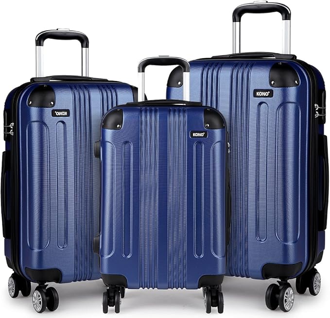 kono 硬壳 abs 行李箱 4 轮拉杆旅行拉杆箱 *蓝 large *蓝