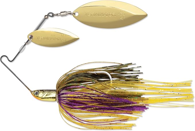 terminator t1 willow/willow blade spin fishing lure