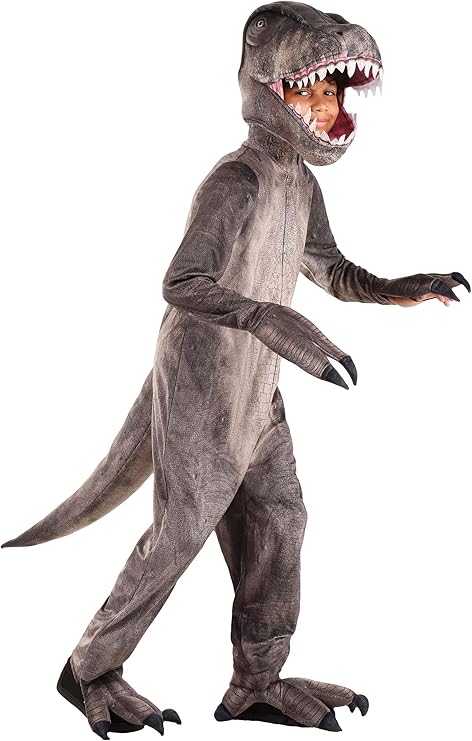 儿童霸王龙服装男女皆宜,霸王龙全身恐龙侏罗纪暴君王蜥蜴万圣节套装