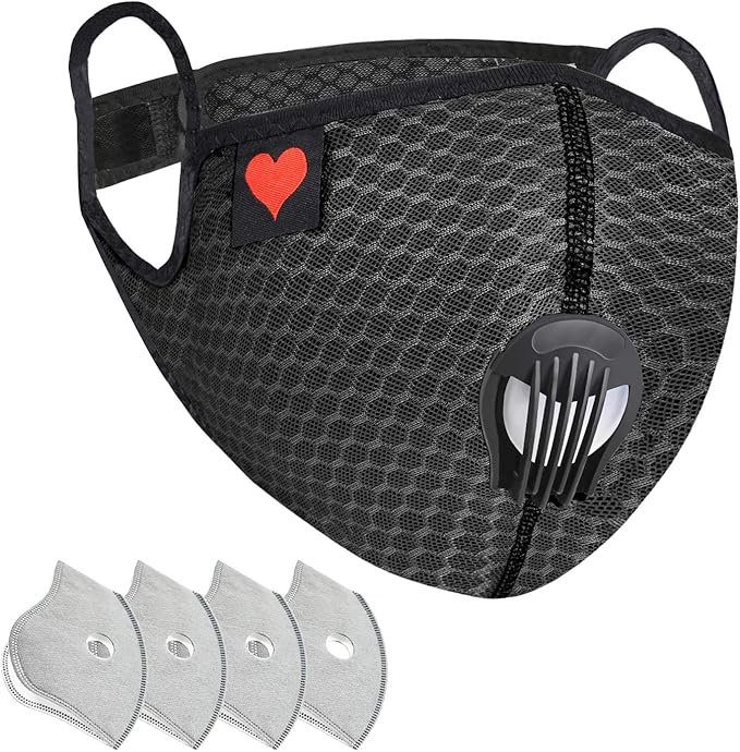 yemodo 面罩可重复使用可洗布面膜 超值过滤 成人透气面罩 男女适用