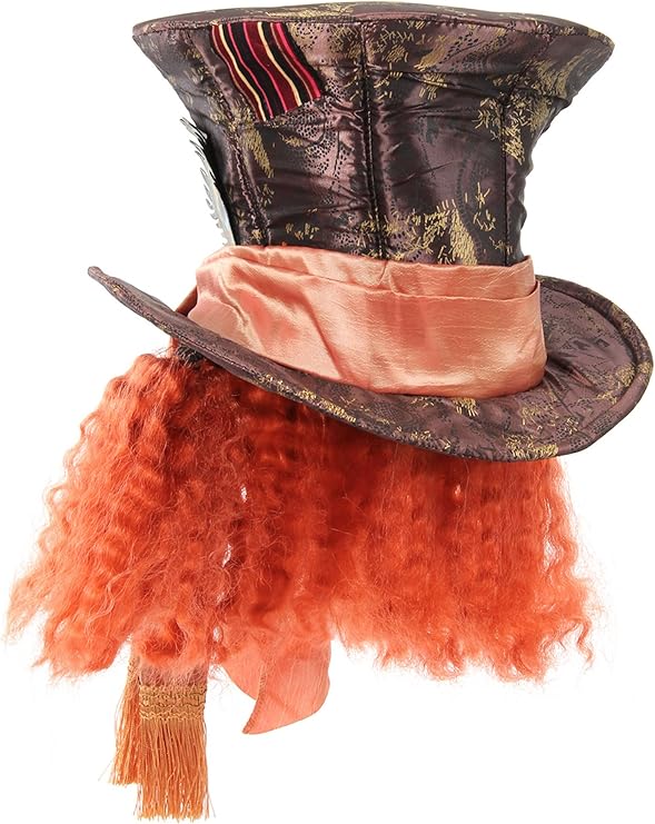 mad hatter hat w/hair