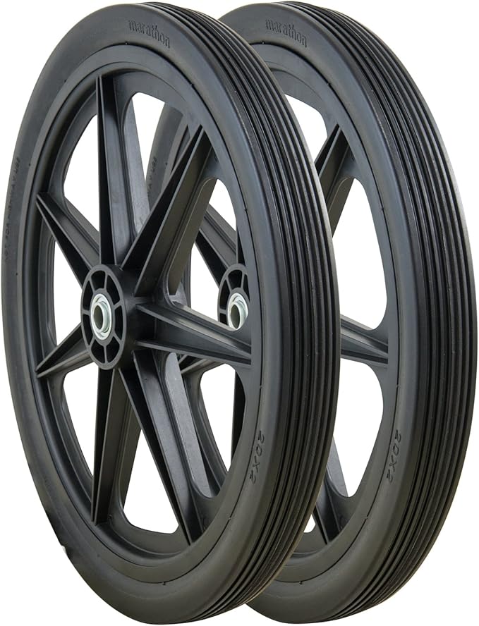 8 x 5.08 厘米扁平自由推车塑料轮胎 2组 92001-2pk