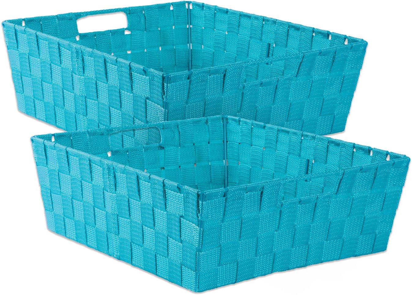 dii 耐用梯形编织尼龙收纳盒或篮子 蓝* 托盘 camz37527