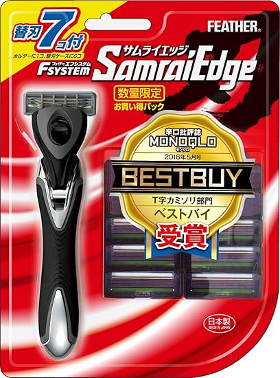 Samouraig锐界comboach 刮毛刀 7个替换刀头 1个已安装在本体上 化妆 亚马逊中国