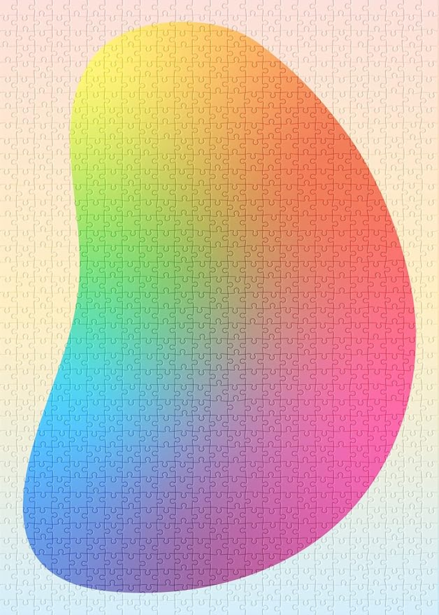 soonness 成人渐变*系列 1000 片拼图 - 现代设计带柔软彩虹色(果冻豆