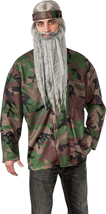 rubie's costume 男式鸭子狩猎季节猎人迷彩成人服装夹克