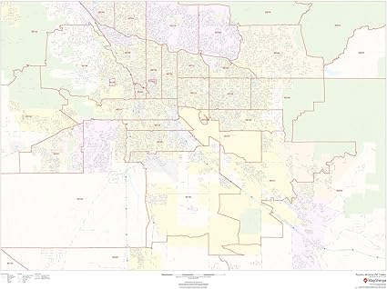亚利桑那州图森邮政编码 121 92 厘米x 91 44 厘米哑光塑料墙地图 亚马逊中国 办公用品 亚利桑那州图森邮政编码 121 92 厘米x 91 44 厘米哑光塑料墙地图 亚马逊中国 办公用品