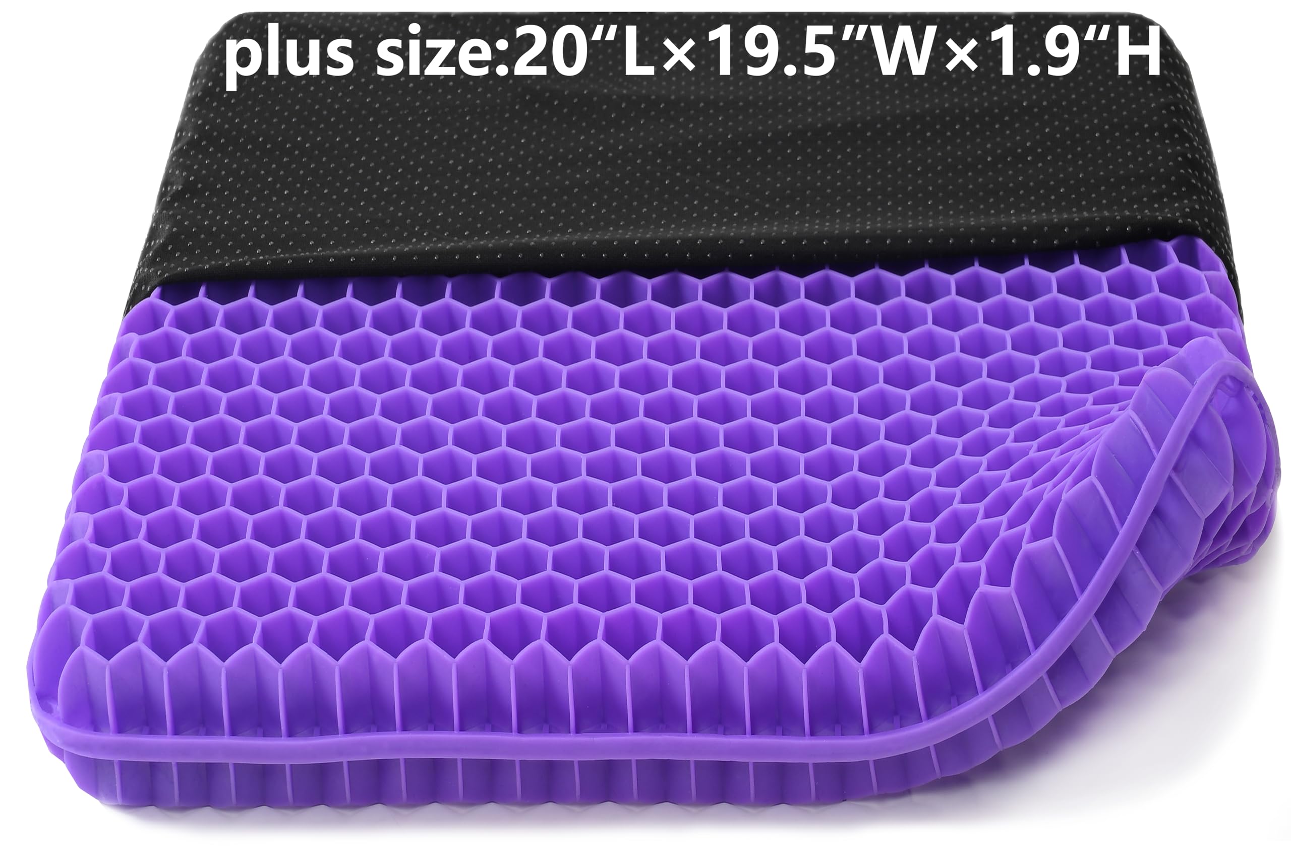 NC Gel seat pad for long sitting, stress relief pad, back, buttocks, sciatic God *, tailbone * relief pad, suitable for car, office, wheelchair, stadium bleach, outdoor travel. (purple)