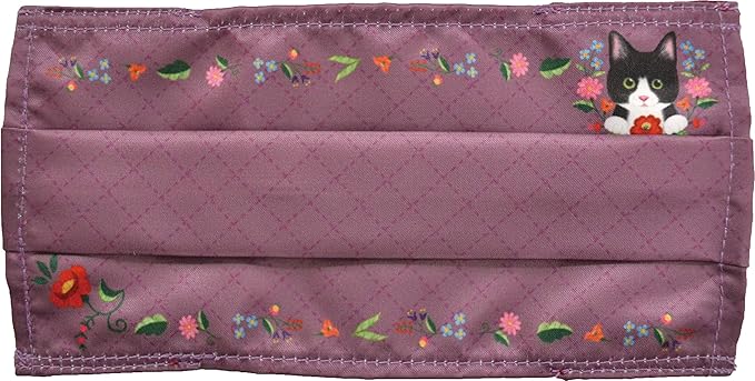 山二felicimo 猫部口罩套花纹系列紫色h9 W18cm 亚马逊中国 家居装修