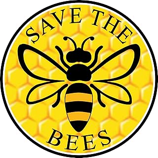 save the bees 蜂窝骄傲保险杠贴纸 - 蜂蜜蜜蜂高级乙烯基贴花 7.