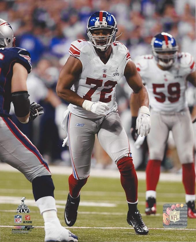 osi umenyiora 纽约巨人队动作照片(尺寸:20.32 cm x 25.40 cm)