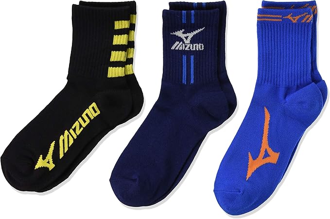 美津浓 3双装 异花纹 短款圆领 运动鞋袜 * 运动 休闲 男孩 混装 日本