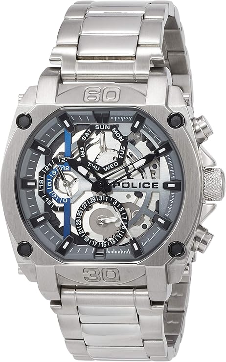 police 手表 pl.15472js/13m 男士 银色