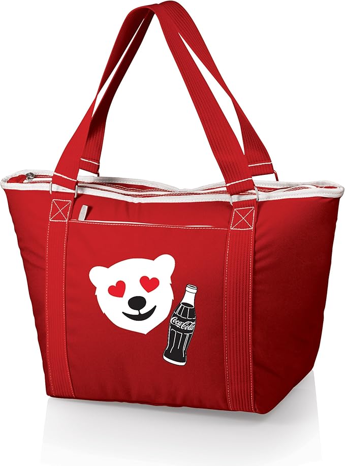 picnic time coca-cola topanga 冰箱手提包,表情符号设计,红色