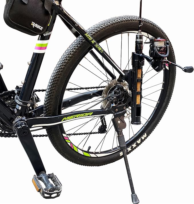 钓鱼竿支架自行车钓鱼竿支架,易于安装,适用于自行车和全地形车的旋转