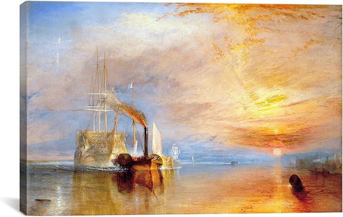 m.w turner canvas print, 12 by 8-inch, 0.75-inch deep