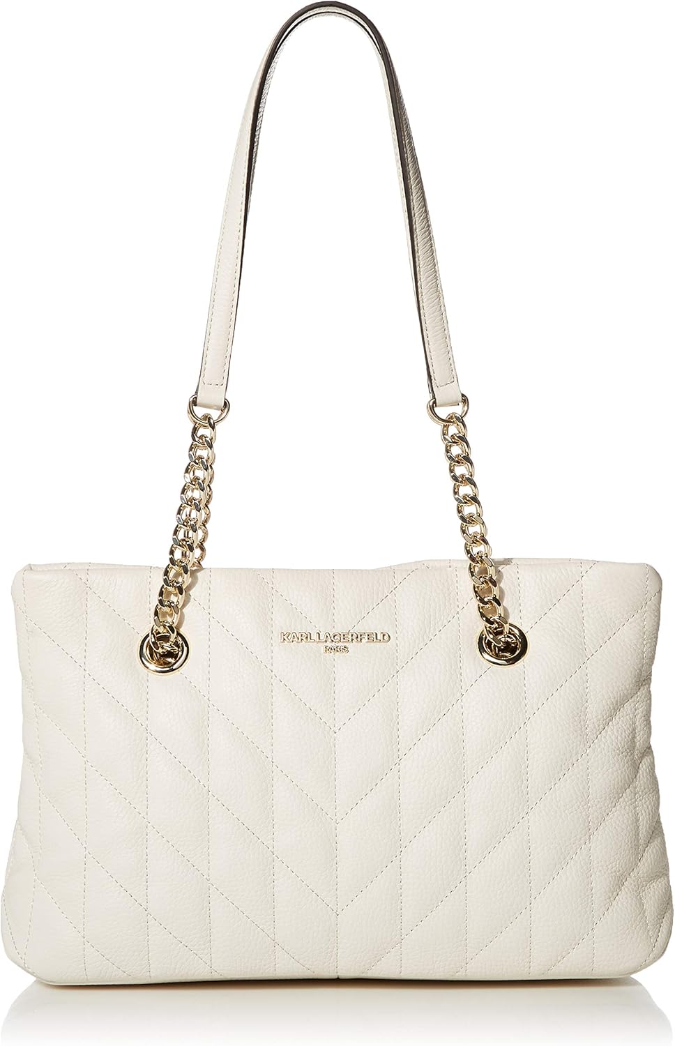 karl lagerfeld paris karolina 卵石纹链手提包
