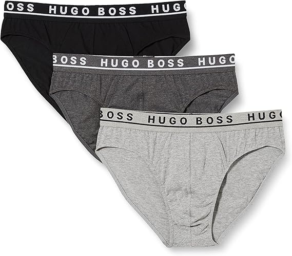 hugo boss 男士弹力棉三角内裤 3件装