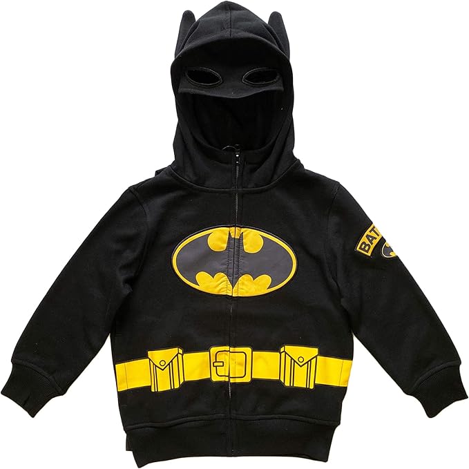 蝙蝠侠小男孩服装拉链连帽衫 【dc】 服饰箱包 - 亚马逊中国