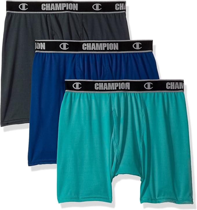 champion 男式运动紧身内裤 stealth/teal